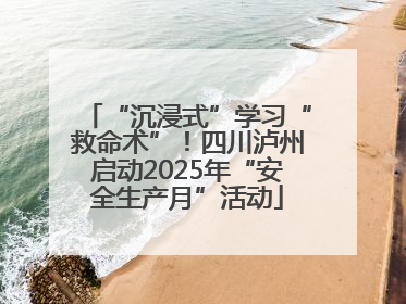 “沉浸式”学习“救命术”！四川泸州启动2025年“安全生产月”活动
